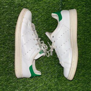 addias stan smith shoes womens 6 green white casual sneaker fashion